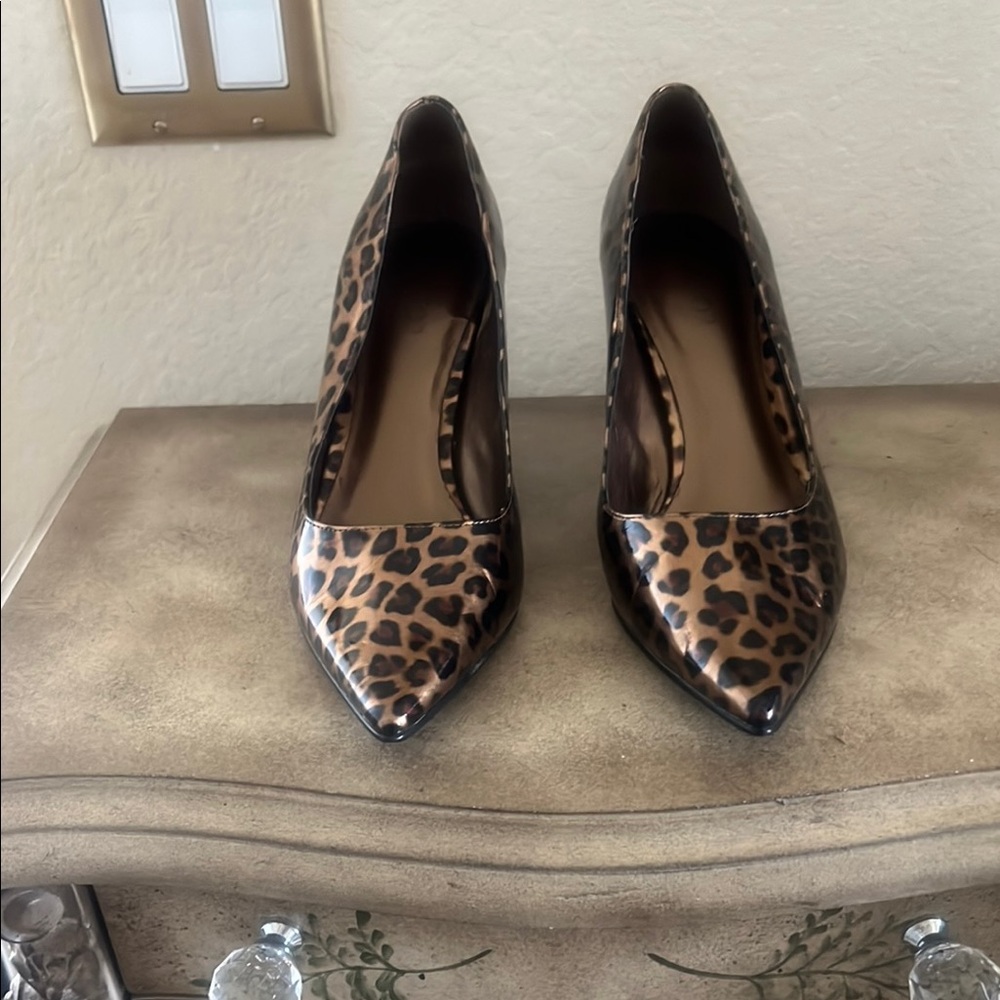 Brown High Heels with Pointed Toe and Stiletto Design